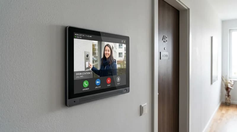 Akuvox IT88S — Moniteur intérieur 10" Noir