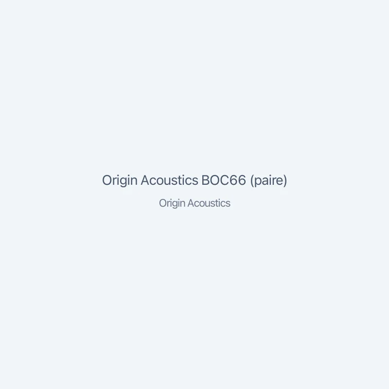Origin Acoustics BOC66 (paire)