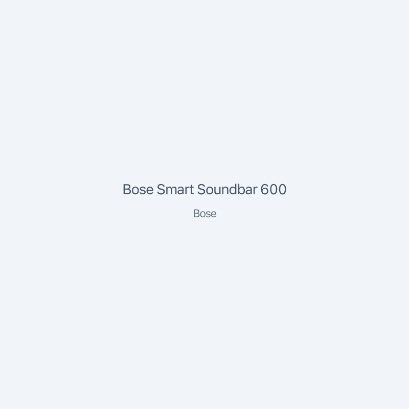 Bose Smart Soundbar 600