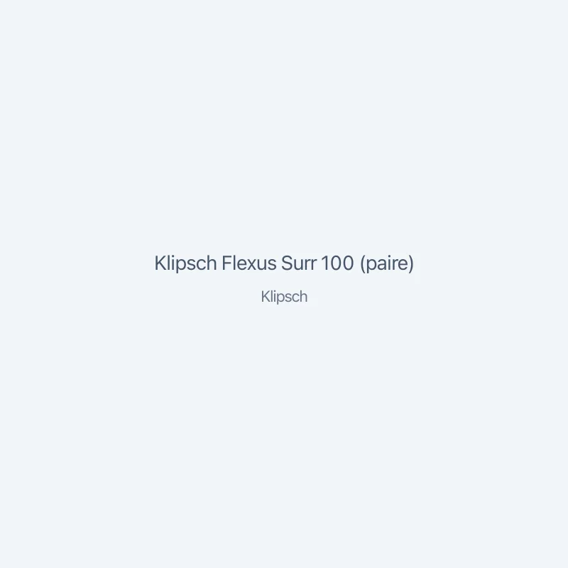 Klipsch Flexus Surr 100 (paire)
