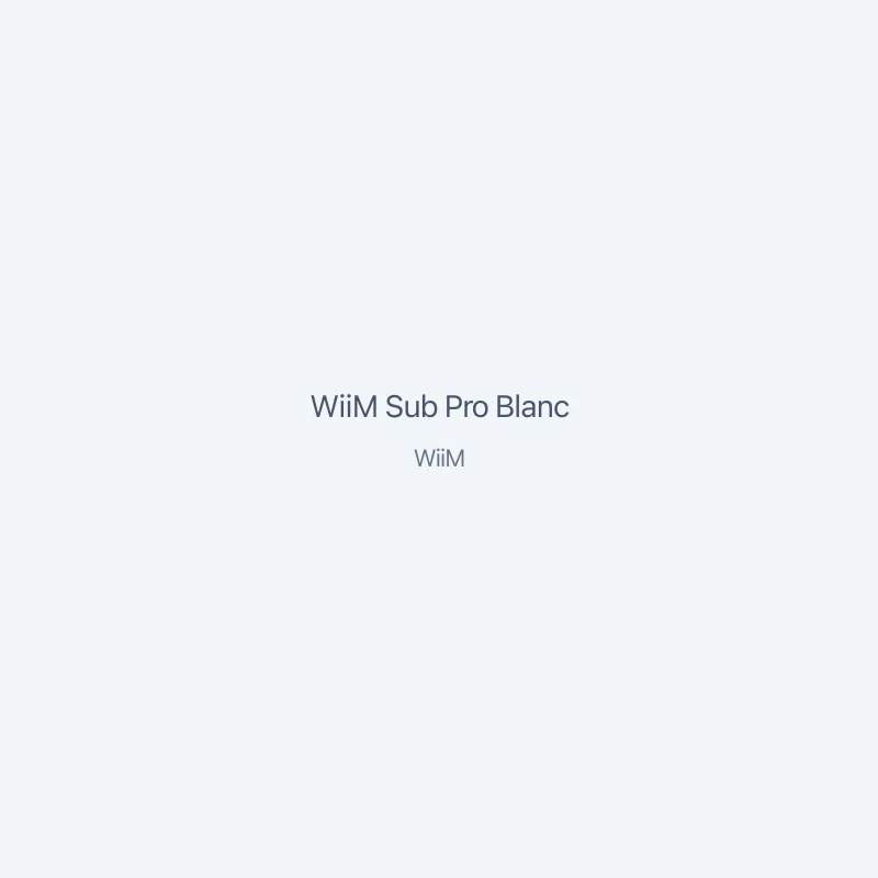 WiiM Sub Pro Blanc