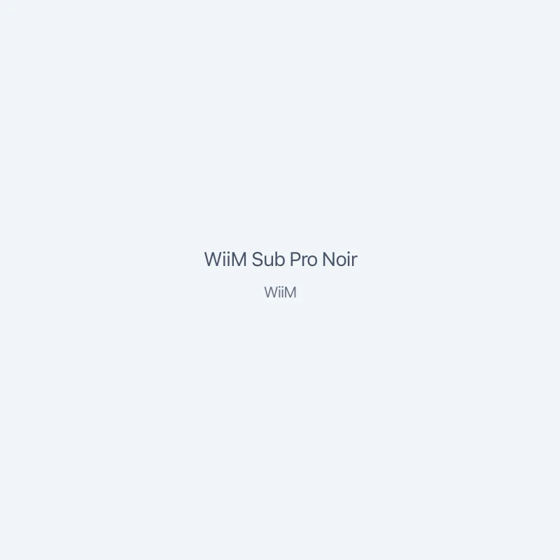 WiiM Sub Pro Noir